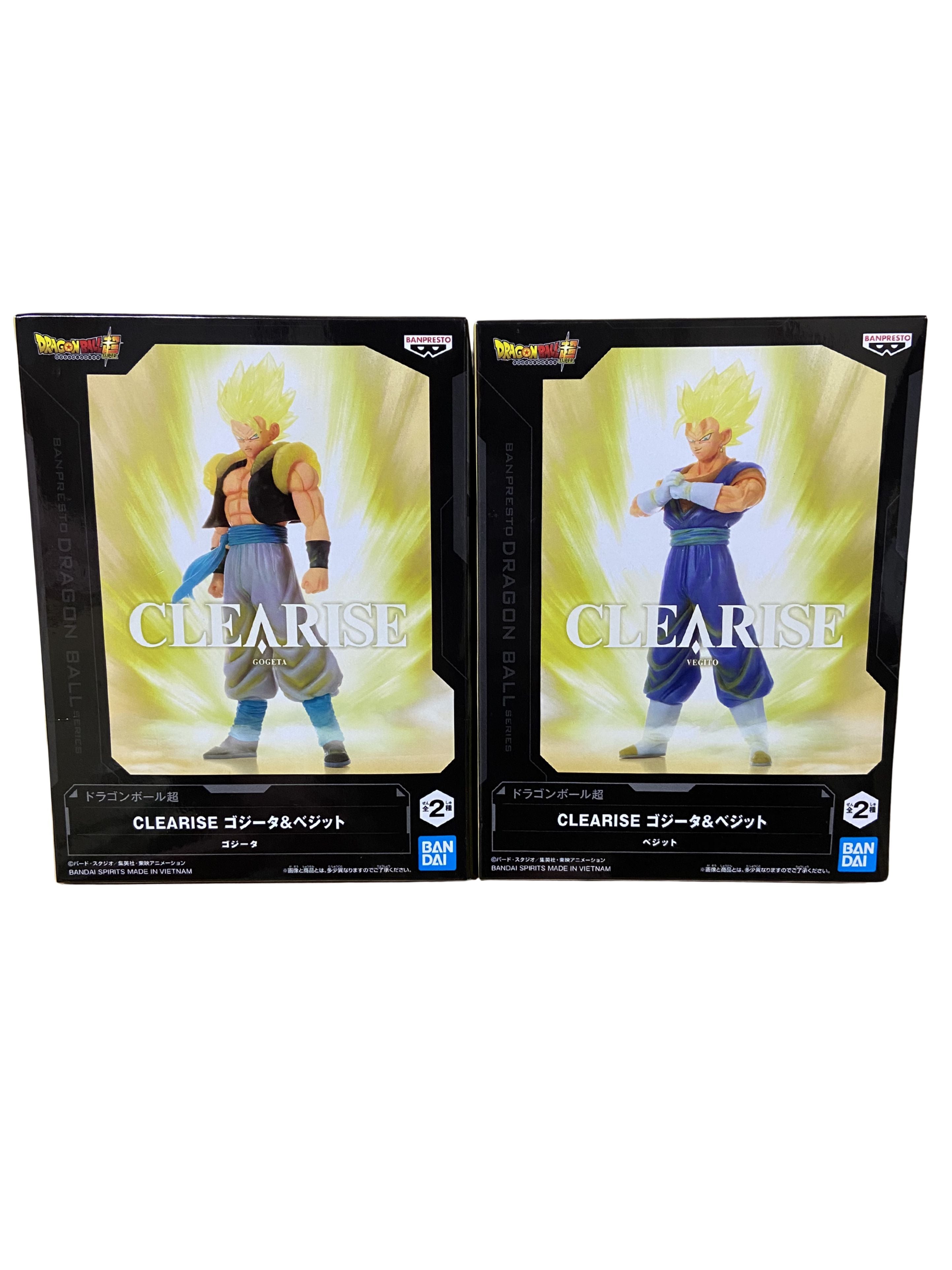 Set de Figuras Dragon Ball Super CLEARISE Gogeta y Vegito